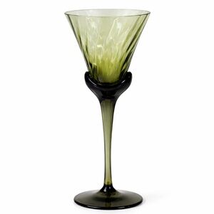 Mikasa, Set of 8 Vintage Avocado Green Wine Glasses